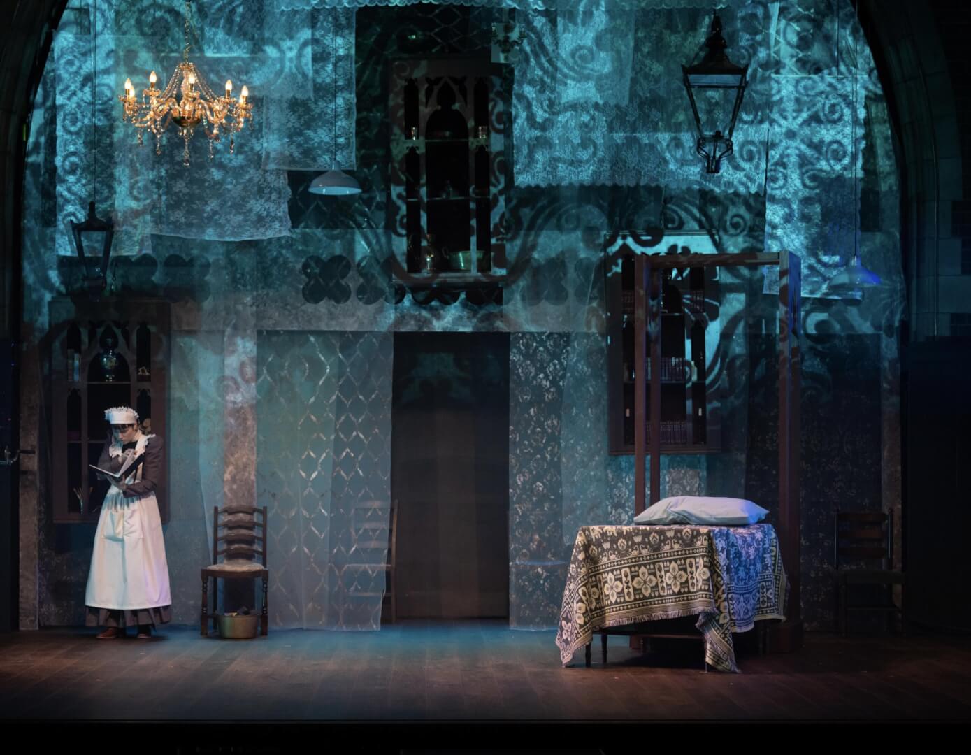 East Riding Theatre Frost Hollow Hall | Designer - Brad Caleb Lee, Lighting Designer - Simon Bedwell, Photography - Gavin Prest