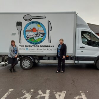 Quantock Foodbank Electric Mobile Pantry Side View